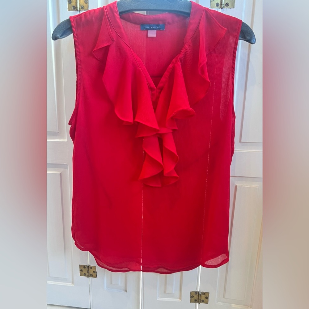 Tommy Hilfiger red blouse